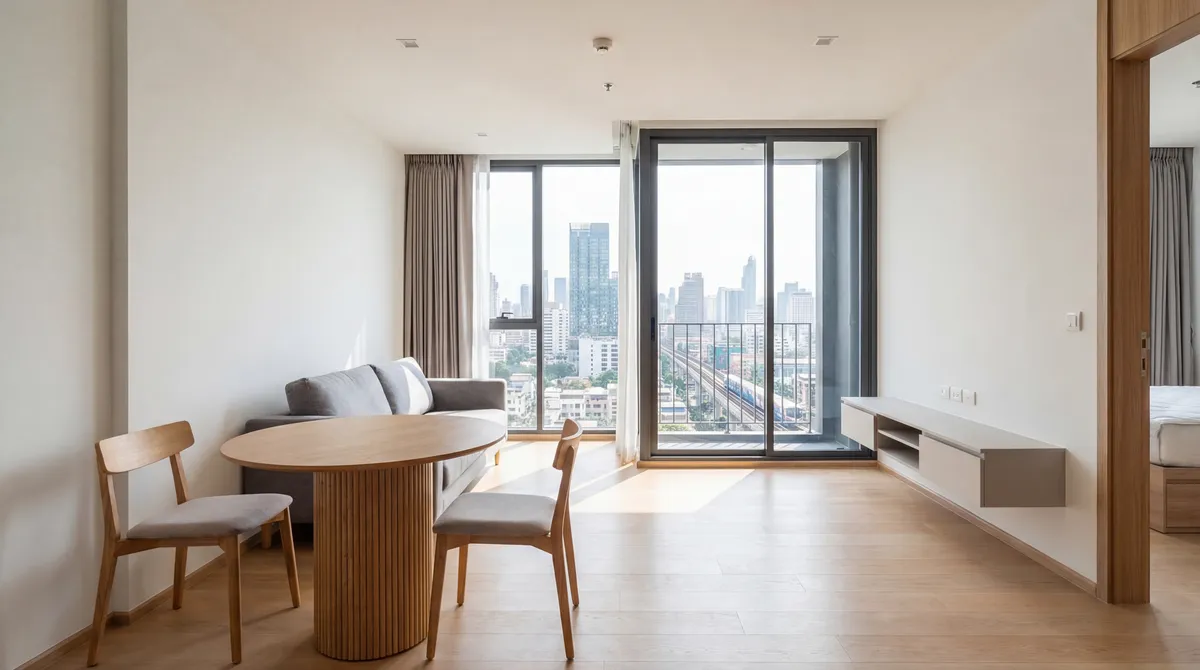 Modern living room corner